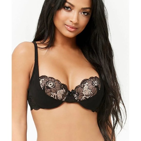 Frederick's of Hollywood Valerie Push Up Bra & Thong Set 36C/L - Picture 1 of 10